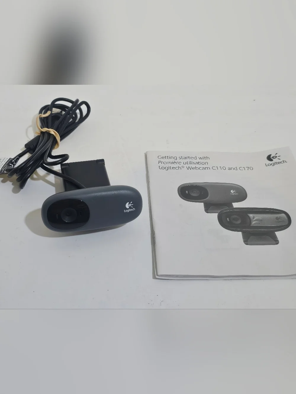 Logitech Webcam (C110 V-U0024) USB 2.0 Fold Up Clip-On Webcam